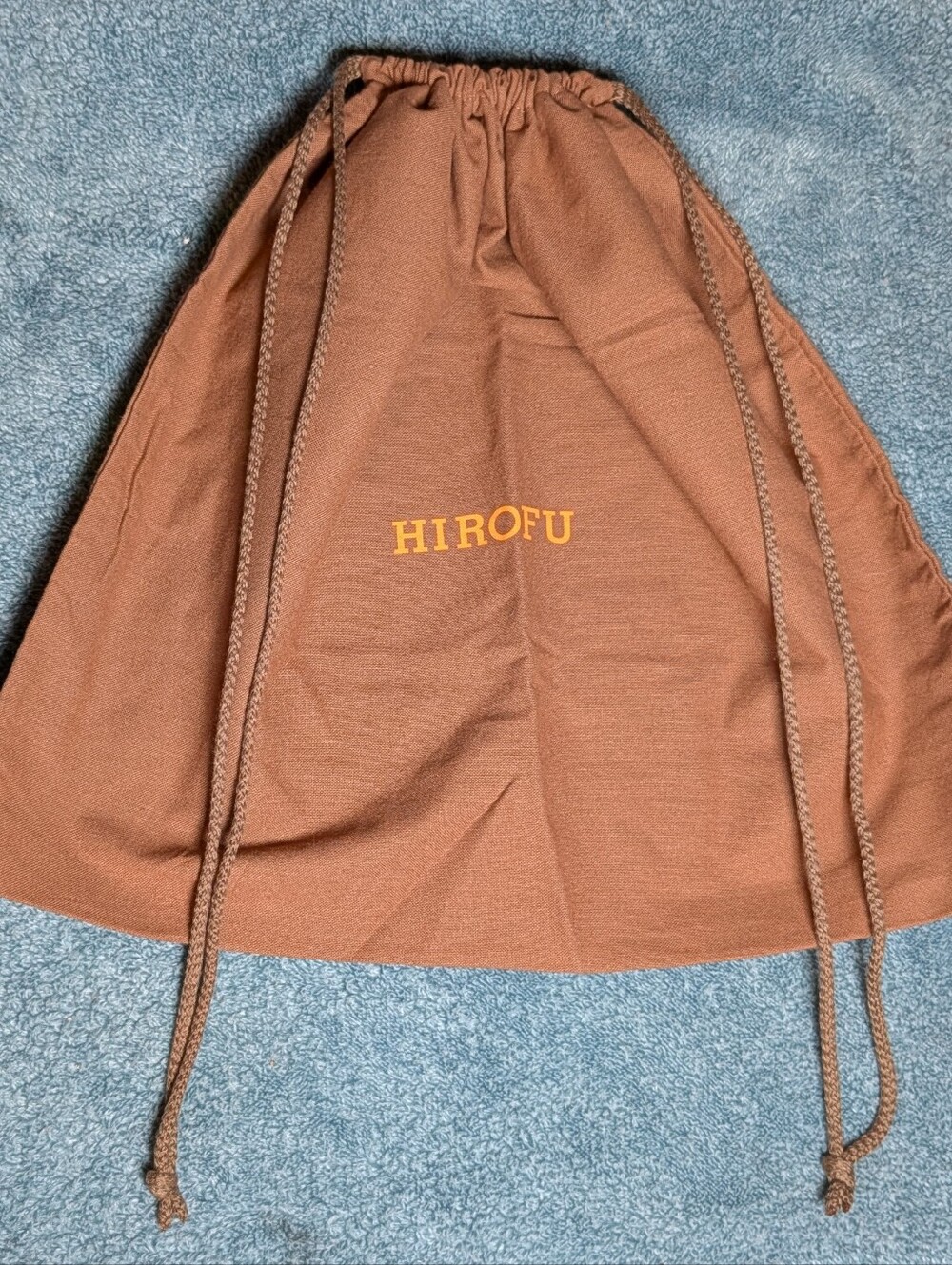 Hirofu Large Brown Drawstring Dust Bag Travel Tote Shoulder Bag Handbag Storage